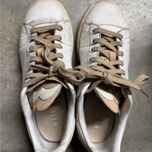 Adidas classic White and Tan Sneakers